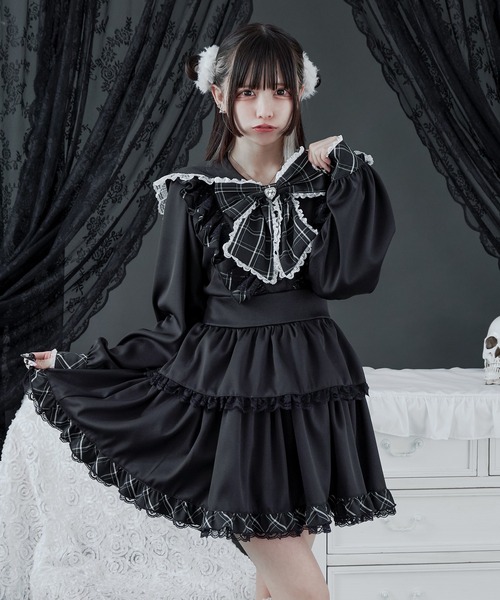 セーラーリボンフリルワンピース（ワンピース）｜Pal elfy（パル