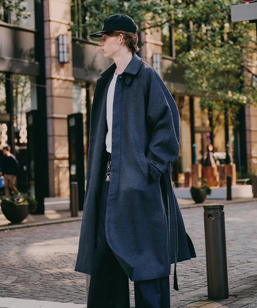 セール】wool balmacaan long coat / ウールバルマカーンロングコート