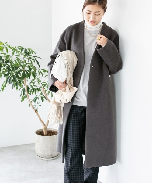 セール】MANTECO ノーカラーコート◇（ノーカラーコート）｜IENA