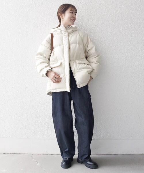 WEB限定】SHIPS any: フーディ ショート ダウン ジャケット 2（ダウン