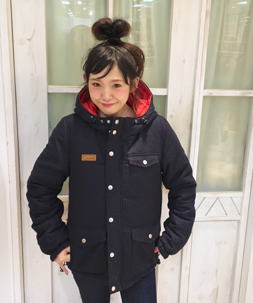 X-girl（エックスガール）の「REVERSIBLE PUFF JUMPER（ダウン