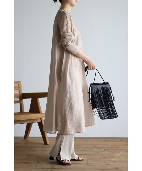 シアーロングワンピース（ワンピース）｜Bonjour Sagan（ボンジュール