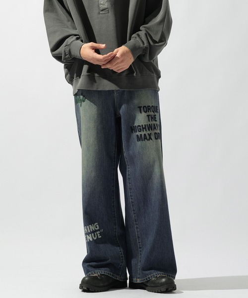 niko and JEANS] MESSAGE WIDE DENIM（デニムパンツ）｜niko and