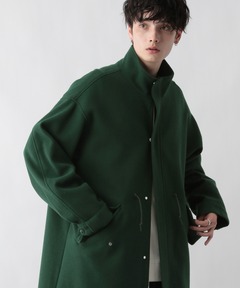 追加2》スーパー140ビーバーノーカラーミドルコート（ノーカラーコート