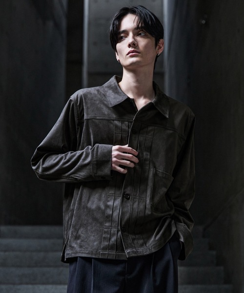 CLEL（クレイル）の「【CLEL】Double Tech Fade Trucker Design Shirt