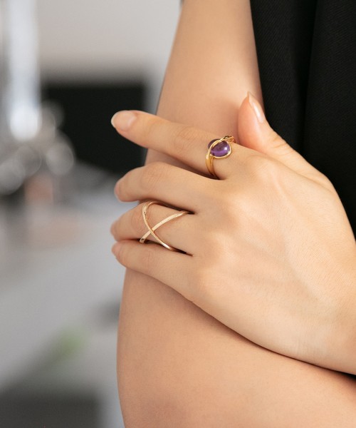 K10】クロスデザインリング（リング）｜JUPITER（ジュピター）の