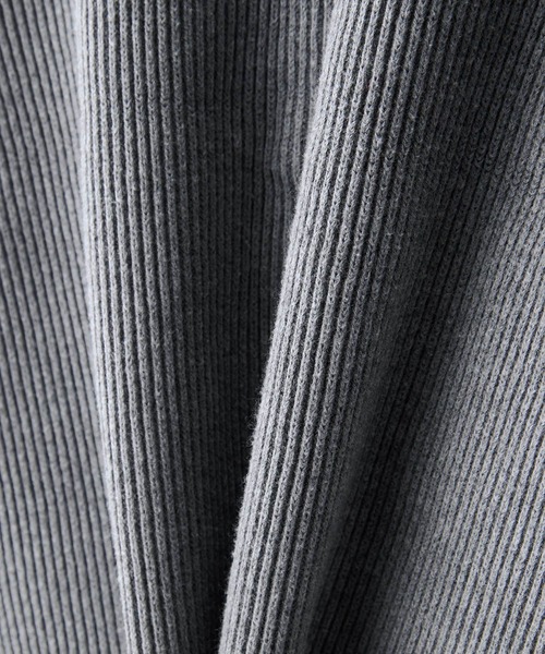 CLEL】Basic/Spray Rib Knit Shirt Cardigan / ベーシック/スプレー畦