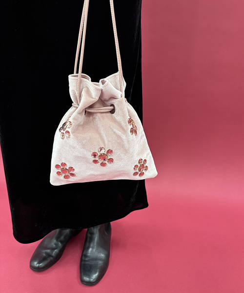 EDIT. FOR LULU（エディットフォールル）の「ベロア巾着（ハンドバッグ