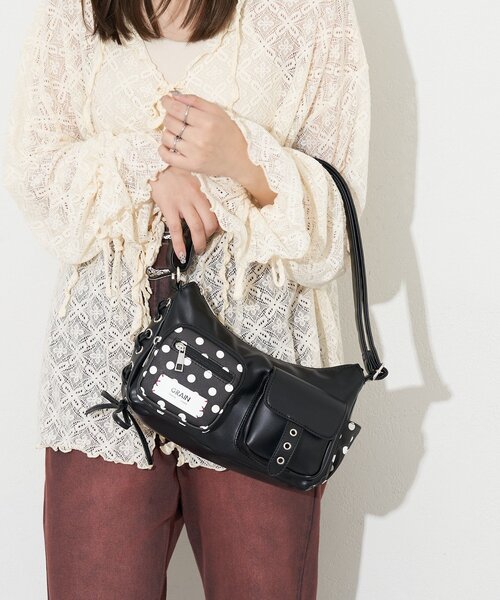 GRAIN/グレイン】アソート柄2WAYマルチポケットショルダーバッグ