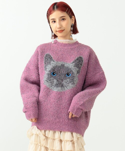 mmts（マミタス）の「〈UNISEX〉mmts / バーマン 猫ニット（ニット