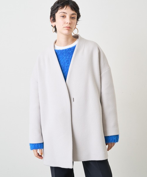 Whim Gazette（ウィムガゼット）の「メリンプミドルコート（ノーカラー