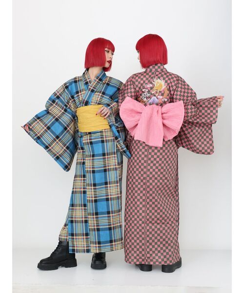 jouetie（ジュエティ）の「ジャパンローズ柄浴衣セット（浴衣）」 - WEAR