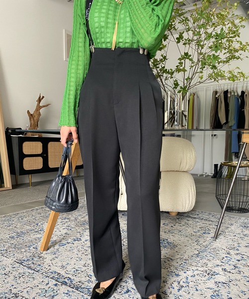 Ameri（アメリ）の「HIGH WAIST SUSPENDER PANTS（その他パンツ）」 - WEAR