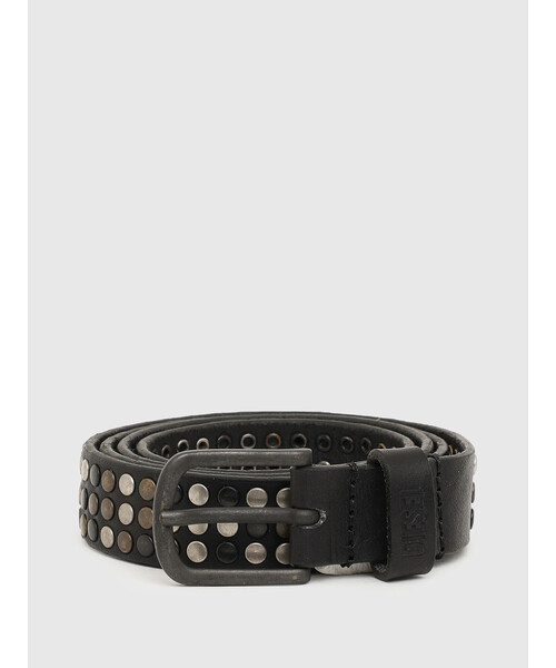 DIESEL（ディーゼル）の「メンズ スタッズ レザーベルト（ベルト