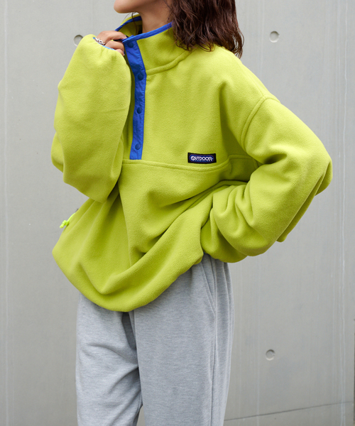 フリーススナップブルゾン ユニセックス着用可（その他アウター