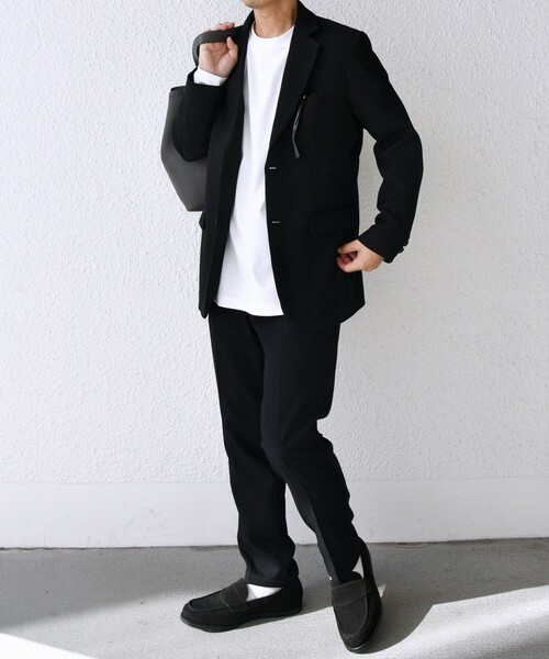 セール】SHIPS any:〈洗濯機可能〉ウールライク ストレッチ