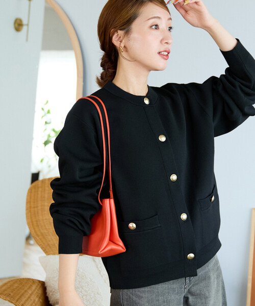 セール】限定展開 金ボタン ニット カーディガン（カーディガン/ボレロ