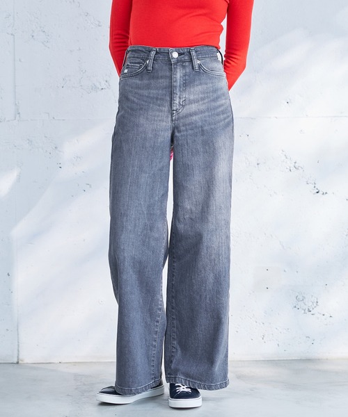 累計販売14万本突破！】SOMETHING/サムシング LISA ワイドデニムパンツ