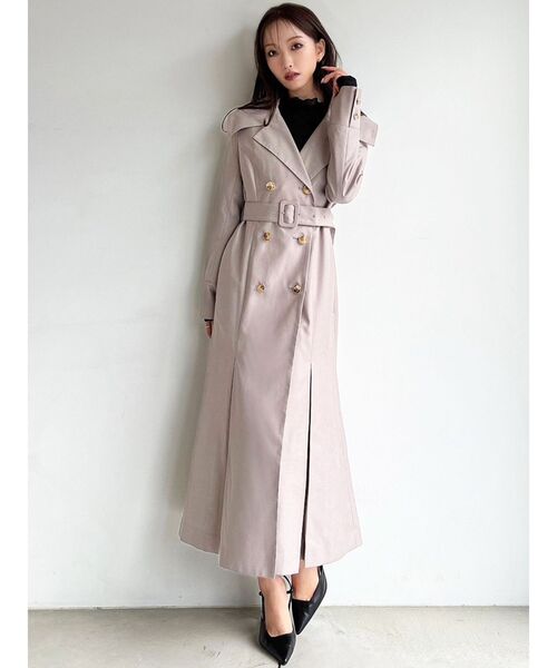 RESEXXY（リゼクシー）の「ラウンドカラーマーメイドコート（トレンチ