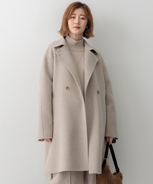 滝沢眞規子さん着用/Oggi掲載】MANTECOPure リバーコート（チェスター