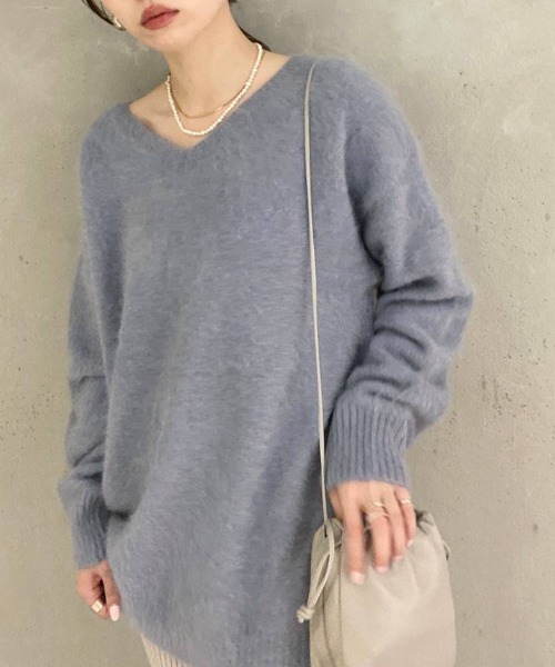 BABYLONE（バビロン）の「BABYLONE / FOXカシミヤ2WAYプルオーバー