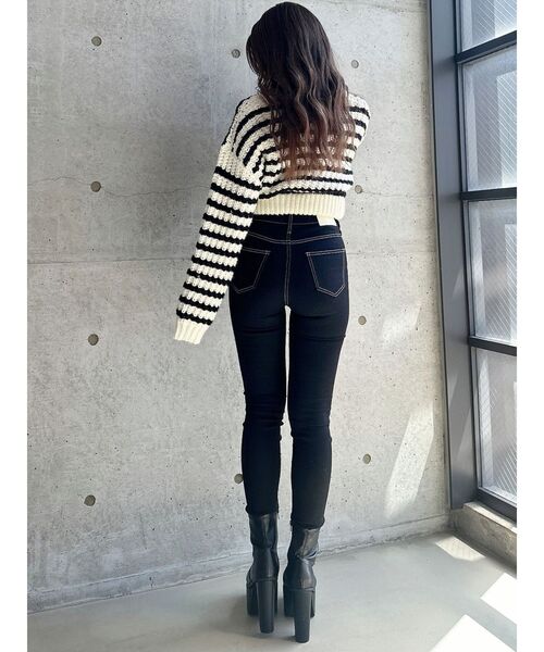 ハイウエストワンウォッシュスキニーパンツ（デニムパンツ）｜GYDA