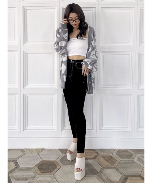 ハイウエストワンウォッシュスキニーパンツ（デニムパンツ）｜GYDA