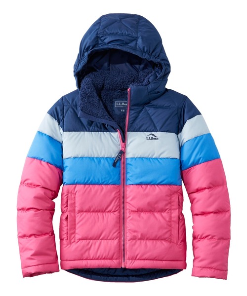 キッズ・エル・エル・ビーン・ダウン・ジャケット、カラーブロック