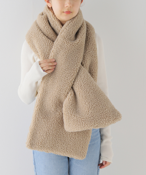 Spick & Span（スピックアンドスパン）の「【THROW/スロー】 Boa Shawl