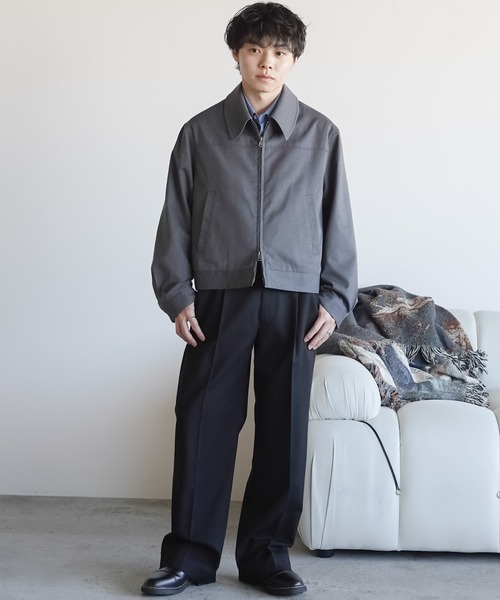 TECH WOOL GABARDINE ZIP BLOUSON【SET-UP】（ブルゾン）｜WYM LIDNM