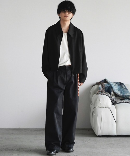 TECH WOOL GABARDINE ZIP BLOUSON【SET-UP】（ブルゾン）｜WYM LIDNM