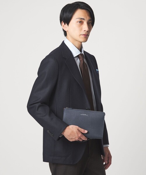 レザーライク サフィアーノ クラッチ バッグ（クラッチバッグ）｜green