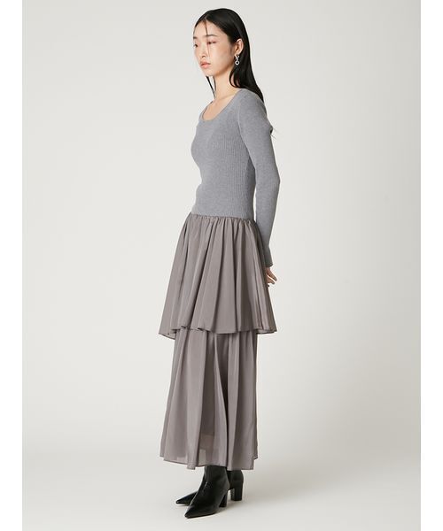 セール】ニットドッキングワンピース（ワンピース）｜FRAY I.D（フレイ