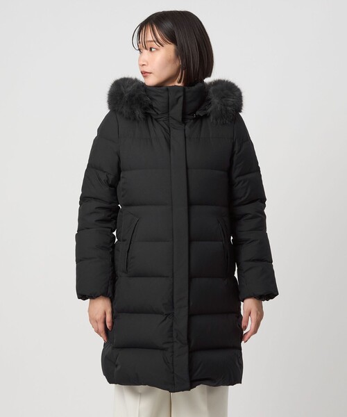 セール】フード ロング ダウン（ダウンジャケット/コート）｜green