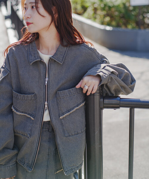 Kastane（カスタネ）の「【セットアップ対応】デニムダブルZIP