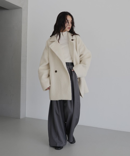 hellam（へラム）の「シャギーミドルコート（ピーコート）」 - WEAR