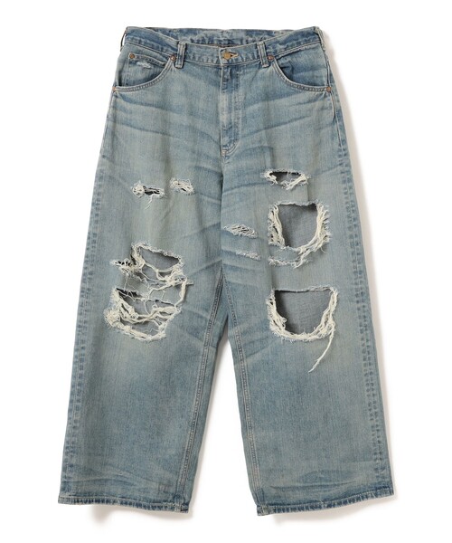 Lee（リー）の「Lee × BEAMS / 別注 クラッシュ バギー デニムパンツ