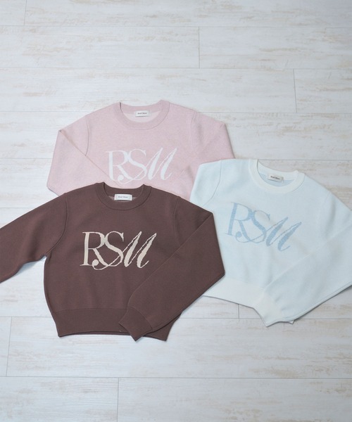 Logo jaquard knit（ニット/セーター）｜Rose Muse（ロゼミューズ）の