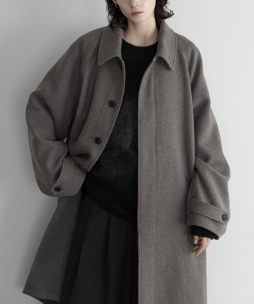 remer（リメール）の「loose wool blend soutien collar coat / ルーズ