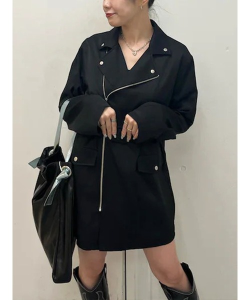 jouetie（ジュエティ）の「ライダースミニワンピース（ワンピース