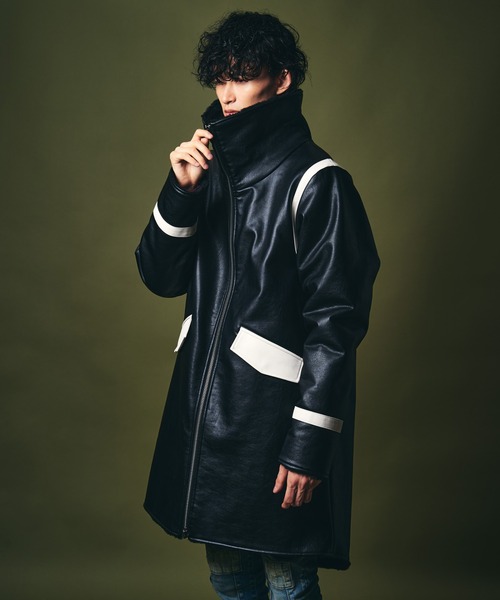 glamb（グラム）の「Synth Mouton Long Coat / シンセムートンロング