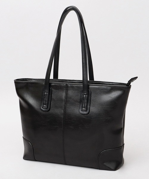 スプリットレザー（牛床革） コンパクト ビジネストートバッグ A4収納