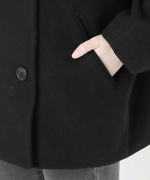 セール】《WEB限定追加》尾州ウールショートPコート（その他アウター