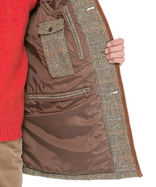 J.PRESS（ジェイプレス）の「ハリスツイードキルティングコート