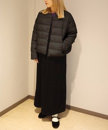 フレンチダックダウンノーカラーコート（ダウンジャケット/コート