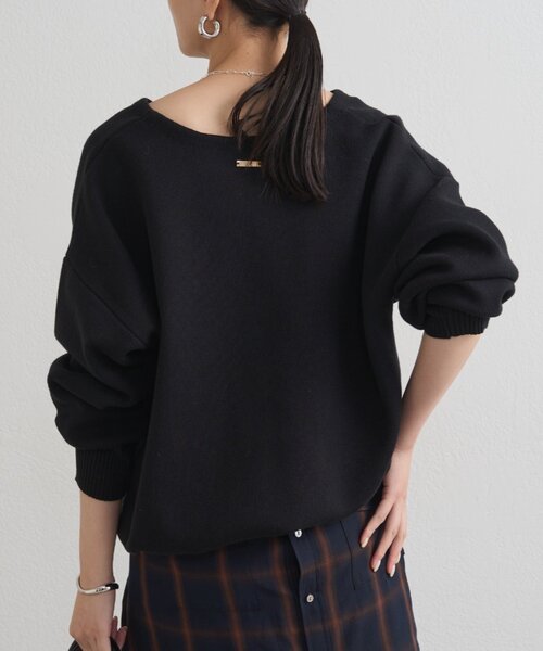 セール】【@_shirabe.s_コラボ】スウェットライクスキッパーニット