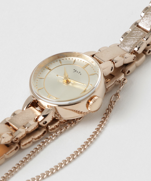 agete（アガット）の「ラウンドフェイスウォッチ【AGETENO.50YG時計