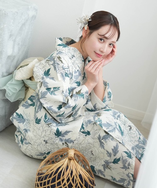 選べる浴衣3点セット utatane オリジナルデザイン 国内染色 美人映え