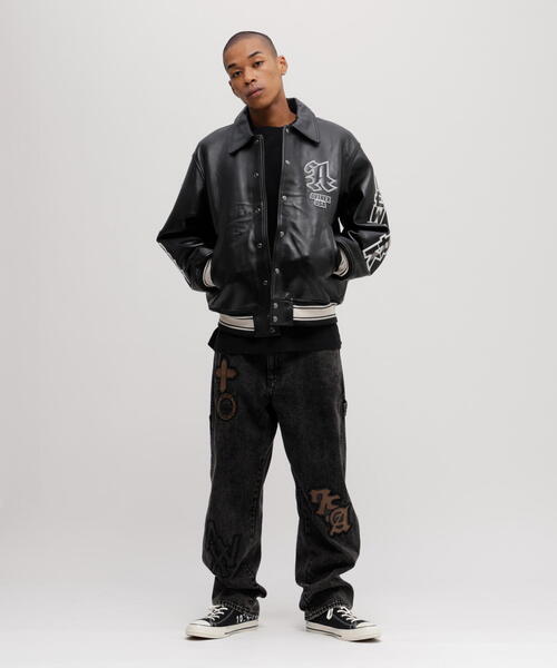 50th Anniversary》GRAPHIC VARSITY LEATHER JACKET / 50周年