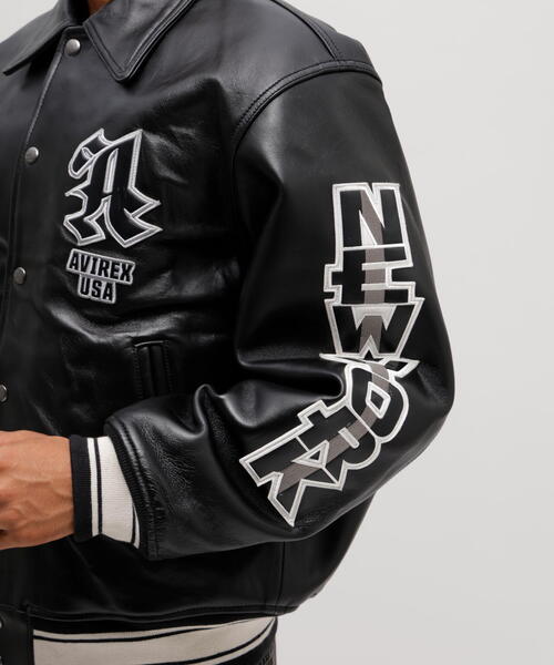 50th Anniversary》GRAPHIC VARSITY LEATHER JACKET / 50周年